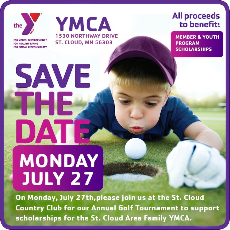 Save the Date Golf Tournament St Cloud YMCA